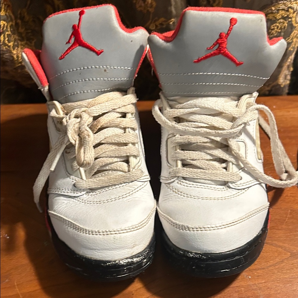 Jordan Sneakers with Red and Black Accents